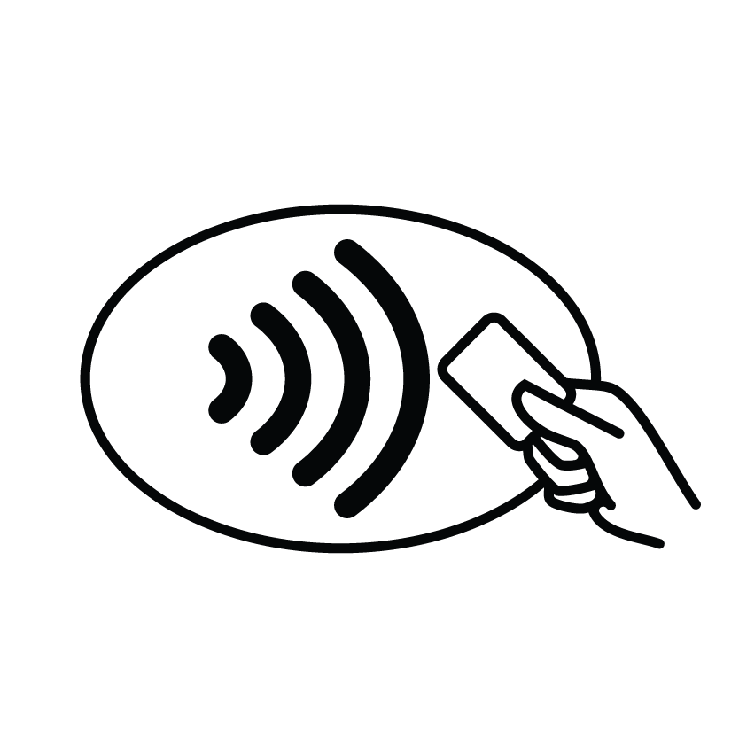 Tap to pay contactless payment icon